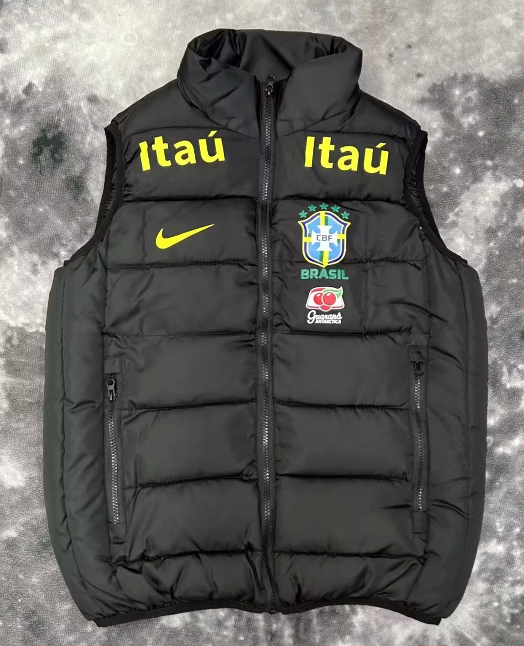 2025 Brazil Black Cotton Vest jacket