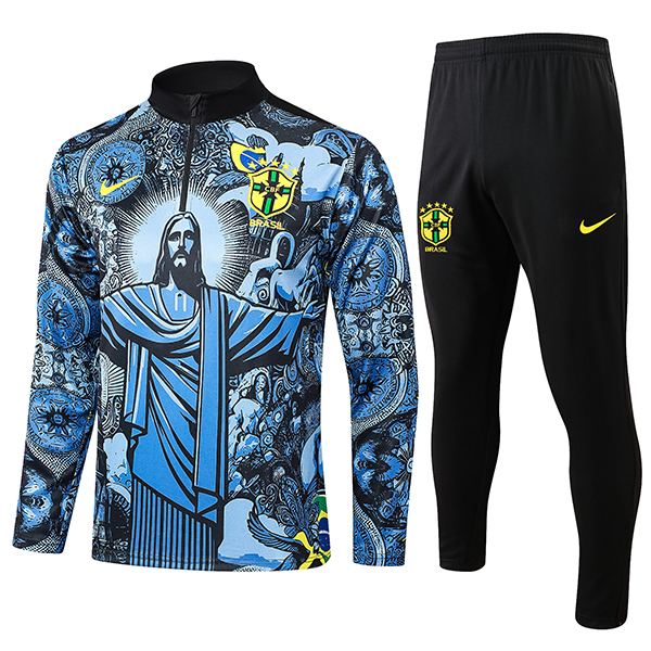 2024-25 Brazil JESUS Half zipper Training Suit