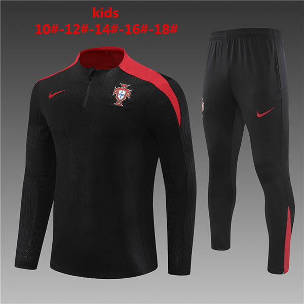 2024-25 Portugal Half zipper Kids training suit