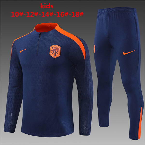 2024-25 Netherland Half zipper Kids training suit