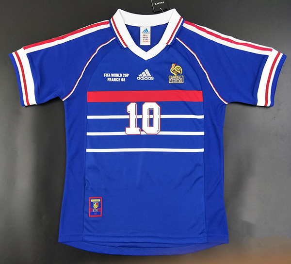 France 98 Retro home&ZIDANE 10