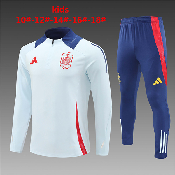 2024-25 Spain Half zipper kids Training Suit