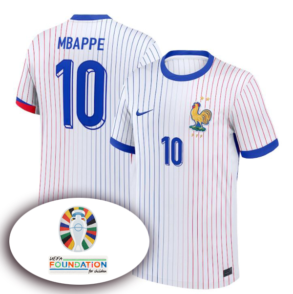 2024-25 France Away player version &Mbappe 10&PATCH