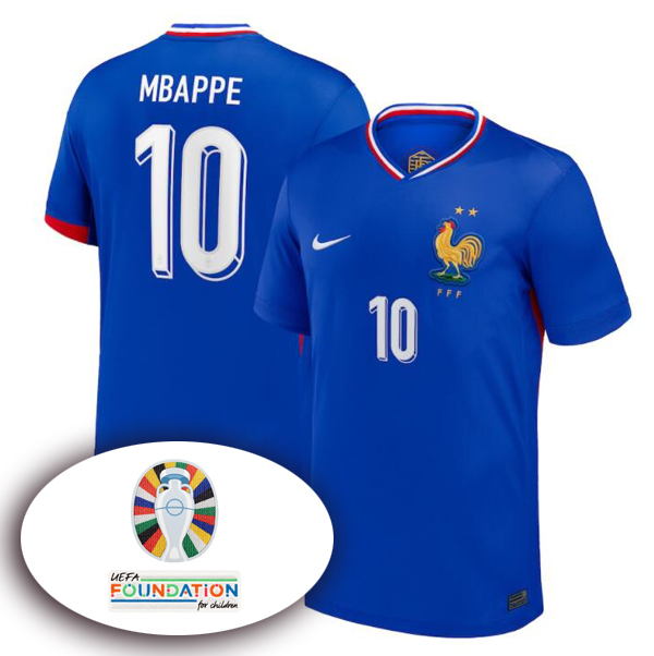 2024-25 France Home &Mbappe 10&PATCH